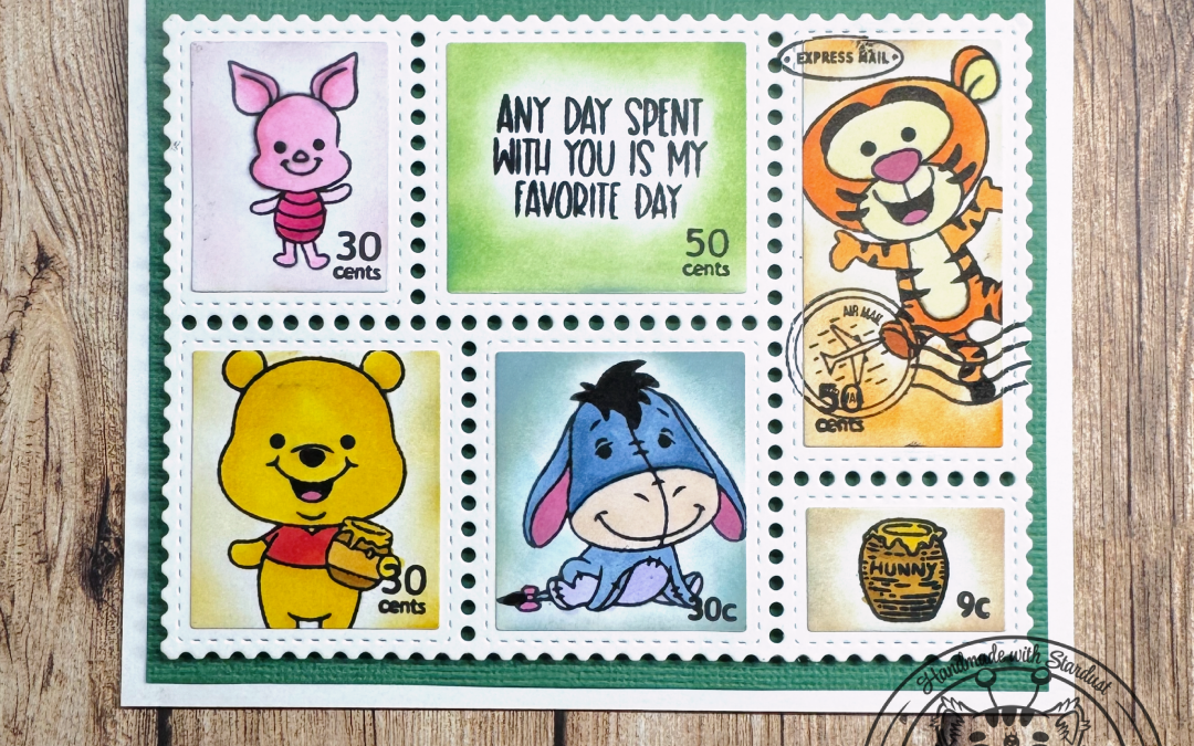 Birthday Friends Postage-themed Birthday Card